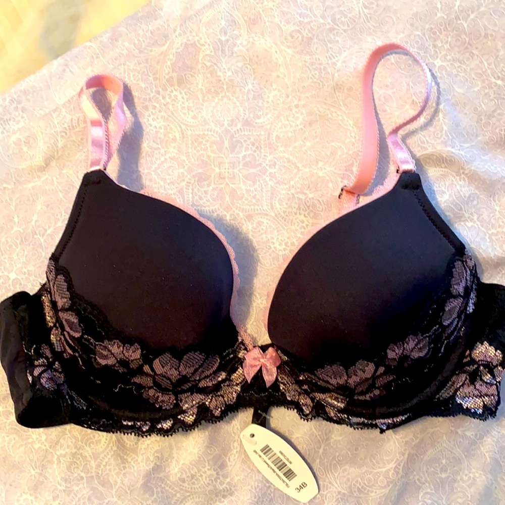 NWT Adore me Black/Pink bra
